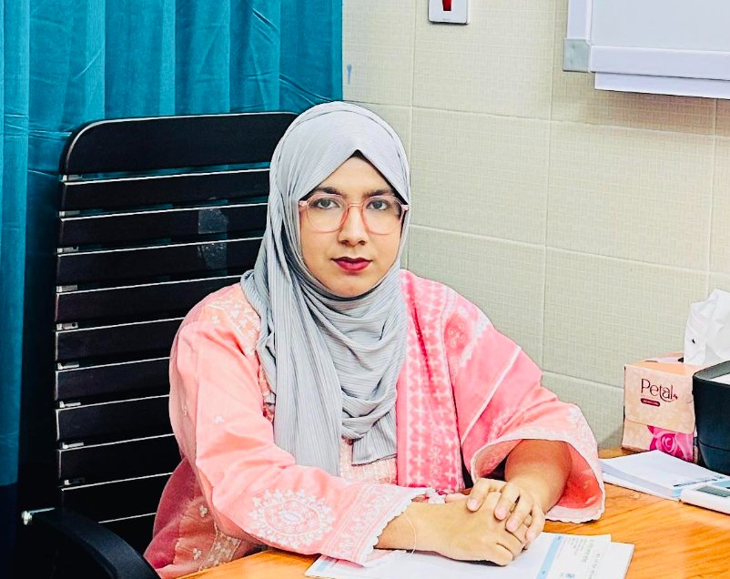 Dr. Fahima Sultana Jakia at her chamber